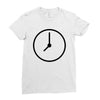 clock Ladies Fitted T-Shirt
