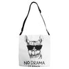 no drama llama Adjustable Strap Totes