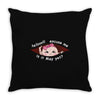 May Peeking Out Asian Baby Girl Throw Pillow