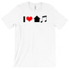i love house music t shirt edm club wear rave electro party progressiv T-Shirt