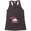 July Peeking Out Baby Girl Racerback Tank