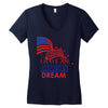I Have an American Dream Women's V-Neck T-Shirt
