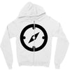 clock black Zipper Hoodie