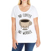 no coffee no workee Ladies Curvy T-Shirt