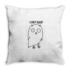 i can't sleep Throw Pillow