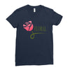floral Ladies Fitted T-Shirt