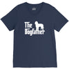 the dogfather labradoodle white V-Neck Tee