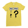 wait,what Ladies Fitted T-Shirt
