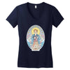 saint barb Women's V-Neck T-Shirt