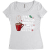 it's a christmas movies and hot chocolate kind of day Women's Triblend Scoop T-shirt