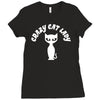 crazy cat lady Ladies Fitted T-Shirt