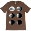 the phases of the moon of laika dog T-Shirt