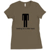 offensive t shirt lookng for a little head rude tee funny shirt Ladies Fitted T-Shirt