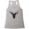 deer head vector Racerback Tank