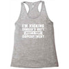I Am Kicking Cancers Butt Whats Your Superpower? Racerback Tank