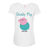 peppa pig  daddy pig Maternity Scoop Neck T-shirt