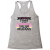 it' ok to stare at my cupcakes they are delicious Racerback Tank