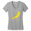 retro velvet underground andy warhol banana rock black t shirt sz s m Women's V-Neck T-Shirt
