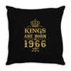 kings are born in 1966 Throw Pillow