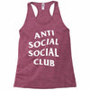 anti social social club White logo Racerback Tank