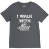 i walk with wasd V-Neck Tee