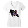 moster name Women's V-Neck T-Shirt