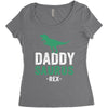Daddysaurus Women's Triblend Scoop T-shirt