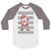 ugly santa dabbing 3/4 Sleeve Shirt