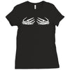 skeleton hands halloween funny Ladies Fitted T-Shirt