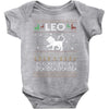 leo christmas ugly sweater Baby Onesie