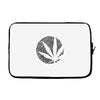 cannabis fingerprinting (black) Laptop sleeve