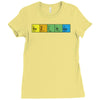 bazinga periodic table funny funny birthday present gift Ladies Fitted T-Shirt