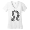 greedy caterpillar Women's V-Neck T-Shirt