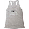 save the badgers Racerback Tank