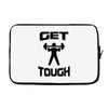 get tough weight lifter lifting gym Laptop sleeve