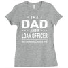 i'm a dad and loan officer Ladies Fitted T-Shirt
