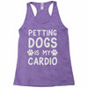 pet dog ladies slogan Racerback Tank