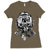 skull pilot Ladies Fitted T-Shirt