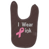 junior's breast cancer awareness i wear pink Baby Bibs