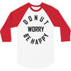 donut worry be happy 3/4 Sleeve Shirt
