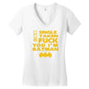 poof movie batman Women's V-Neck T-Shirt