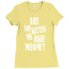 kitten me right now Ladies Fitted T-Shirt