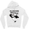 5 Percent Unicorn 95 Percent Ninja Zipper Hoodie