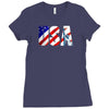 usa 4th of july Ladies Fitted T-Shirt