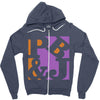 pb&amp;j vectorized Zipper Hoodie