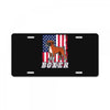 usa boxer flag License Plate