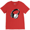 headphones black humor V-Neck Tee
