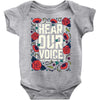 Women's March Hear Our Voice Baby Onesie