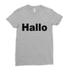 hallo Ladies Fitted T-Shirt