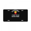 exercise vs extra fries License Plate